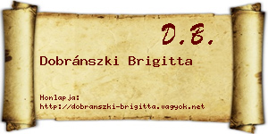 Dobránszki Brigitta névjegykártya